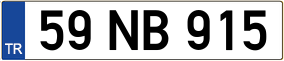Truck License Plate